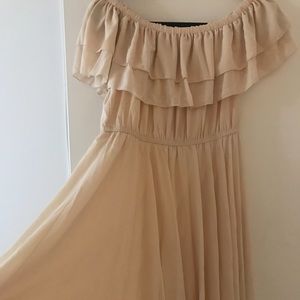 Off-Shoulder Midi Dress